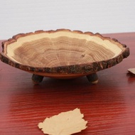 Oak slice Bowl Wood Natural edge wild tree trunk display dish for holding rings