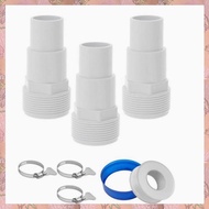 [h3w732xnj.ph] Threaded Hose Fittings Connector 1.25in 1.5in Pool Filter Pump Hose Adapter Equipment