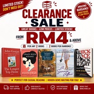【RM4-5🔥】Grade B/Grade C Book Clearance | Preloved Books RM5 & Below | Mixed Titles | Fiction Non-Fic