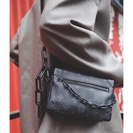 Mini Black Flower Soft Box Bag Shoulder Messenger Black Flower Square Box Bag D9PN