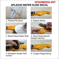 Logo fender sticker fender sticker logo fender decal fender stratocaster water slide decal logo fend