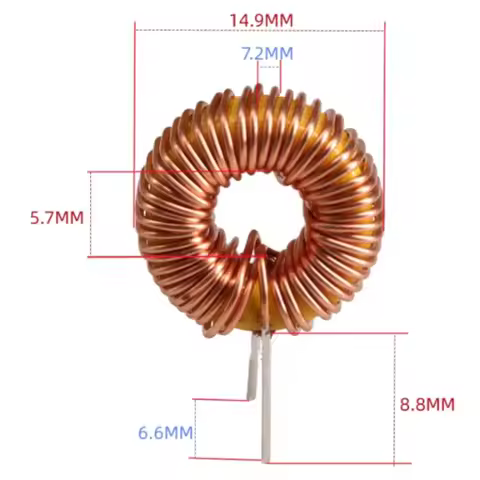 10pcs Ferrite Core Toroid Toroidal Inductor 22/33/47/56/68/100/150/220/330/470 uH 81mOhm 3A Coil 0.4
