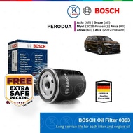 Bosch Oil Filter for Perodua Myvi D20N / Axia / Bezza / Ativa / Aruz / Alza 0986AF0363