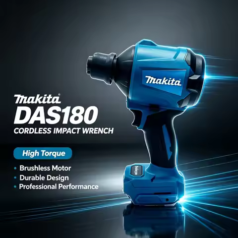 Makita DAS180 18V Brushless Air Blower, Cordless Dust Removal Inflator Gun for Home Cleaning