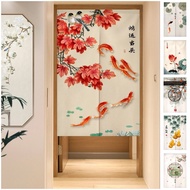 Chinese style living room door curtain, entrance obstruction curtain, dining room half curtain, living room door