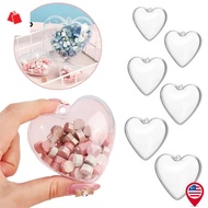BK-Romantic Love Heart Shape Gift Empty Box/ Transparent Candy Storage Container with Lid/ Christmas