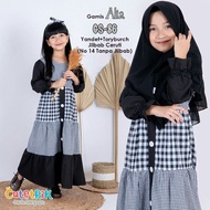 KATUN Cutetrik Children's Cotton Gamis Set Khimar Gamis Alia Series