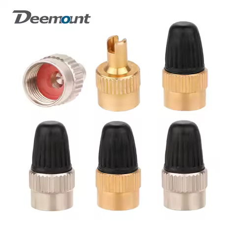 2 in 1 AV Nozzle Copper Cap 8V1 Thread Auto Bicycle Cars Motorcycle Scooter Schrader Valve Lid 5V1 I