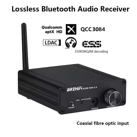 Flagship Bluetooth Audio Decoder ES9038Q2M DAC QCC3084 Bluetooth Module APTX-HD LDAC Format Bluetoot