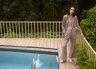 Dua 羊毛雙排釦西裝外套