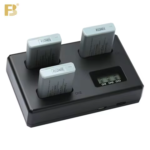 FB NB-13L 3 Slot Battery Charger for Canon PowerShot G5X G7X G9X SX740 SX730 SX720HS SX620HS G1X G7 