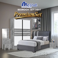 (SIAP PASANG)Premium mesra bedroom set- bedroom set , high quality bedroom set , tilam queen , 4x6 b