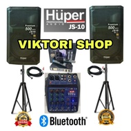 speaker aktif huper js10 paket speaker aktif huper mixer soundcraft