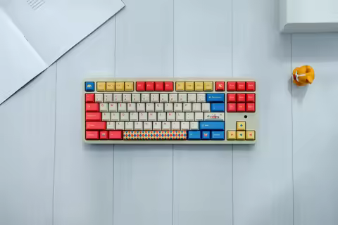 GMK Circus Keycap, 134 Keys PBT Keycaps Cherry Profile DYE-SUB Personalized GMK Keycaps For Mechanic