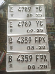 plat nomor motor font lama dan baru berlogo korlantas polri standar samsat asli