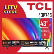 TCL - 43P745 43吋 P745 4K Smart With WCG Google TV 智能電視