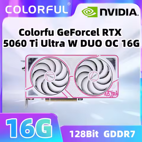 Original Colorful iGame NVIDIA GDDR7 GPU GeForce RTX 5060Ti Ultra W DUO OC 16GB for Desktop Computer
