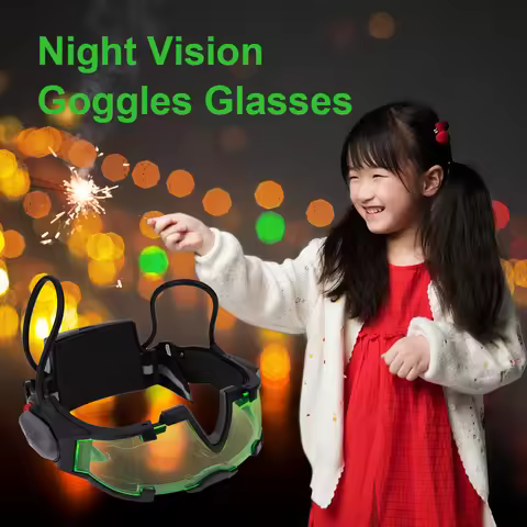 Night Vision Goggles Night Vision Glasses Multi-Function Night Mission Goggles Light Up Green Goggle