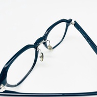 Emperor Queen [Lemon Glasses] Straw Nines 999.9 AP-27W 90 Made In Japan Black Plastic Frame Optical 
