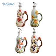 Shamjina Ceramic Olive Oil Dispenser Bottle Easy to Refill Farmhouse Storage Vinegar Dispenser Bottl