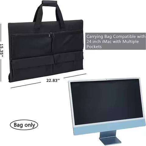 Travel Carrying Case for 24Inch IMac Desktop Computer,Protective Storage Bag for IMac Monitor Dust C
