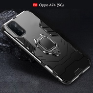 Carristo Oppo A74 5G Car Holder Back Case Cover Shockproof Protection Casing Phone Mobile Housing Me