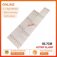 8pcs/set LED backlight strips For Original TCL 55D2900 L55E5800A-UP D55A620U B55A658U lamp strip D55