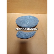 Cobek batu pahat asli / cowet batu / Diameter 26cm / free ulekan