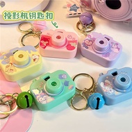 ezlink charm sanrio With bell projection key chain pendant pa big ear dog kulomi cute student toy bag pendant simulation camera