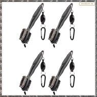 [L W H Y] 4Pcs Golf Club Brush Club Groove Cleaner Carabiner Stylish Golf Brush