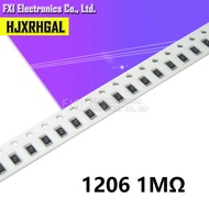 100PCS 1206 SMD Resistor 1M ohm chip resistor 0.25W 1/4W 105 new