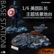 『玩模坊』 1/6 12吋 HT HOTTOYS DAM 美國隊長主題 場景 地台