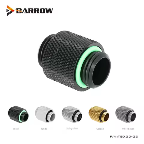 Barrow G1/4" 360 Rotary Nipple, Male To Male Custom PC Liquid Cooling Fittings ,Dual Male Connector,
