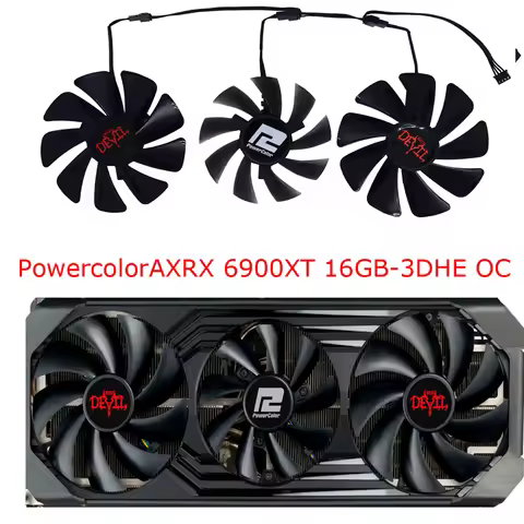 3Pcs/Set,DIY GAA8S2U GA91S2H,Graphics Card Fan Cooler,For Powercolor Red Devil Dragon RX 6950 6800 X