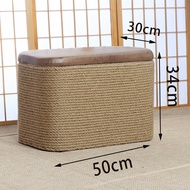 Stool Rope Stool Storage Stool Small Stool Entrance Slipper Stool Long Stool Home Sofa Stool รั้งรอง