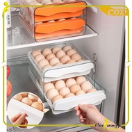 Al 2-Tier Egg Storage Box Organizer 2-Tier Egg Rack/ Egg Box Egg Storage Box Multipurpose Rack