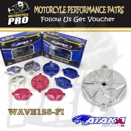 ATAKA CNC Racing Head Cover 3-Piece Set For 4V Honda Wave 125 /XRM 125