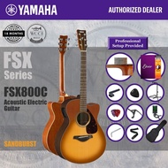 Yamaha FSX800C SDB FSX Series Solid Top Acoustic Electric Guitar 40" - Sand Burst