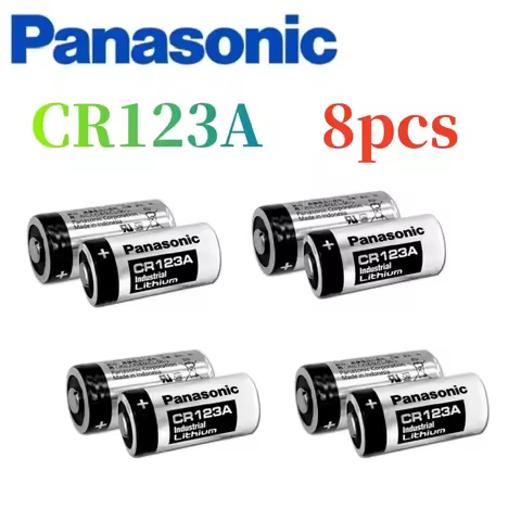 8pcs Original Panasonic 123 Lithium 3V Arlo Camera Battery CR123A CR17345 DL123A EL123A 123A