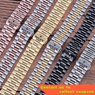 🌠 Rolex Watch Strap Watch Strap Steel Belt Men's Log Type Week Calendar Type Oyster Perpetual Water Ghost20 21mm PXL4