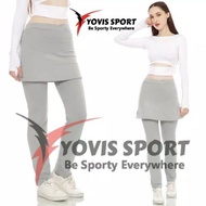 Women's skirt pants / gym pants / aerobics pants / Silver
