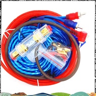 1500W Audio Speakers Wiring Kit 8GA Car Subwoofer Cable 60 AMP Fuse Holder Speaker Installation Wire