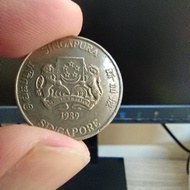 uang kuno singapura 20 cent