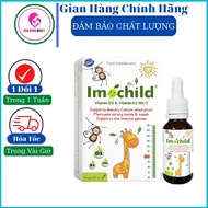 Vitamin D3 và K2 Imochild lọ 20 ml - dùng được cho trẻ sơ sinh