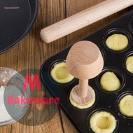 【MBakeware】Wooden Pastry Double Head Egg Tart Pusher