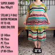 BALI CLOTHES SET 3 PANTS 4 SUPER JUMBO ST3/4 C MOTIF FIT TO 4XL FITS 75-90KG!!! REAL PICT