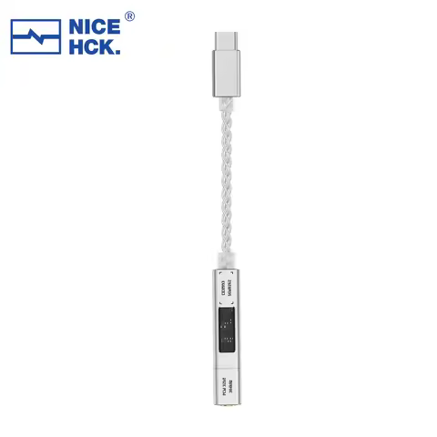 NICEHCK Audio Adapter NK1 Ultra CX31993 DAC SGM8262 Op-Amp Type-C to 3.5mm 8-Strand Silver-Plated OC