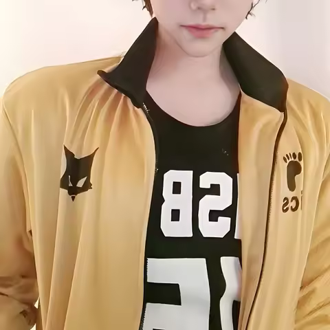 NEW Anime Haikyuu Cosplay Costumes Nekoma Volleyball Jersey Jacket Haikyuu!!! Karasuno Aoba Johsai M