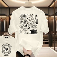 Camp Half Blood Percy Jackson T shirts Long Island Sound Casual short sleeve T-shirt Vintage tide Ov