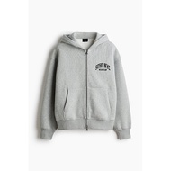 H&M | New Oversized Printed Hoodie with Zipper
